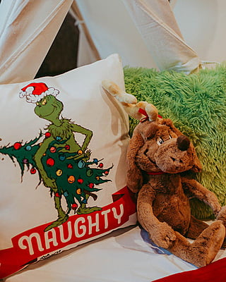 Grinch Doll with Custom Tag