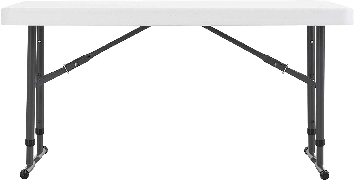 Plastic Table with Adjustable Height (4' by 24")