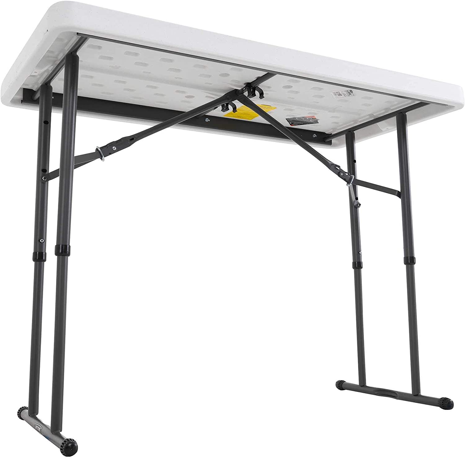 Plastic Table with Adjustable Height (4' by 24")