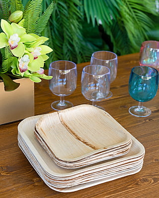 Bamboo Dessert Plates (25)