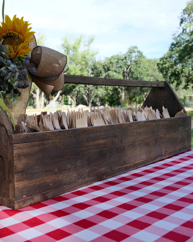 Rolled Wood Cutlery (12)