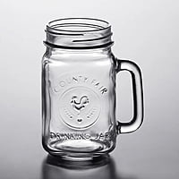 Drinking Mason Jar with Handle