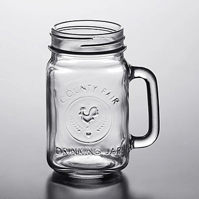 Drinking Mason Jar with Handle