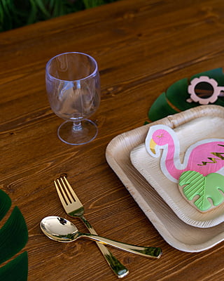 Plastic Gold Cutlery (25 sets)