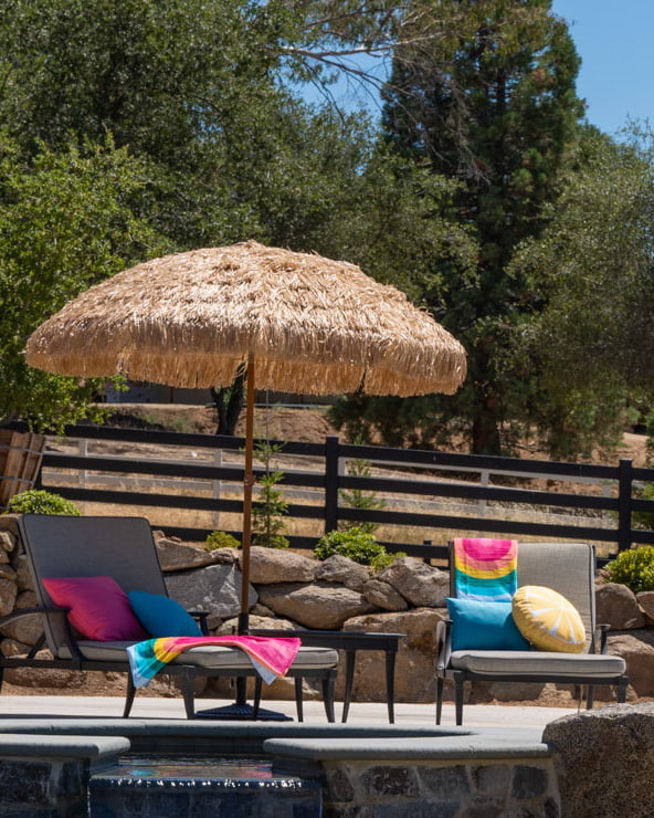 Rental: Poolside Umbrella & Stand